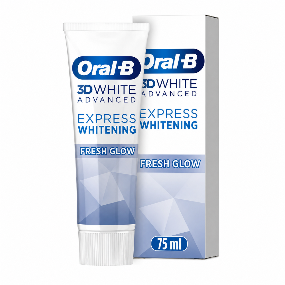 Oral-B 3D White Express Whitening Fresh Glow Toothpaste - 75ml
