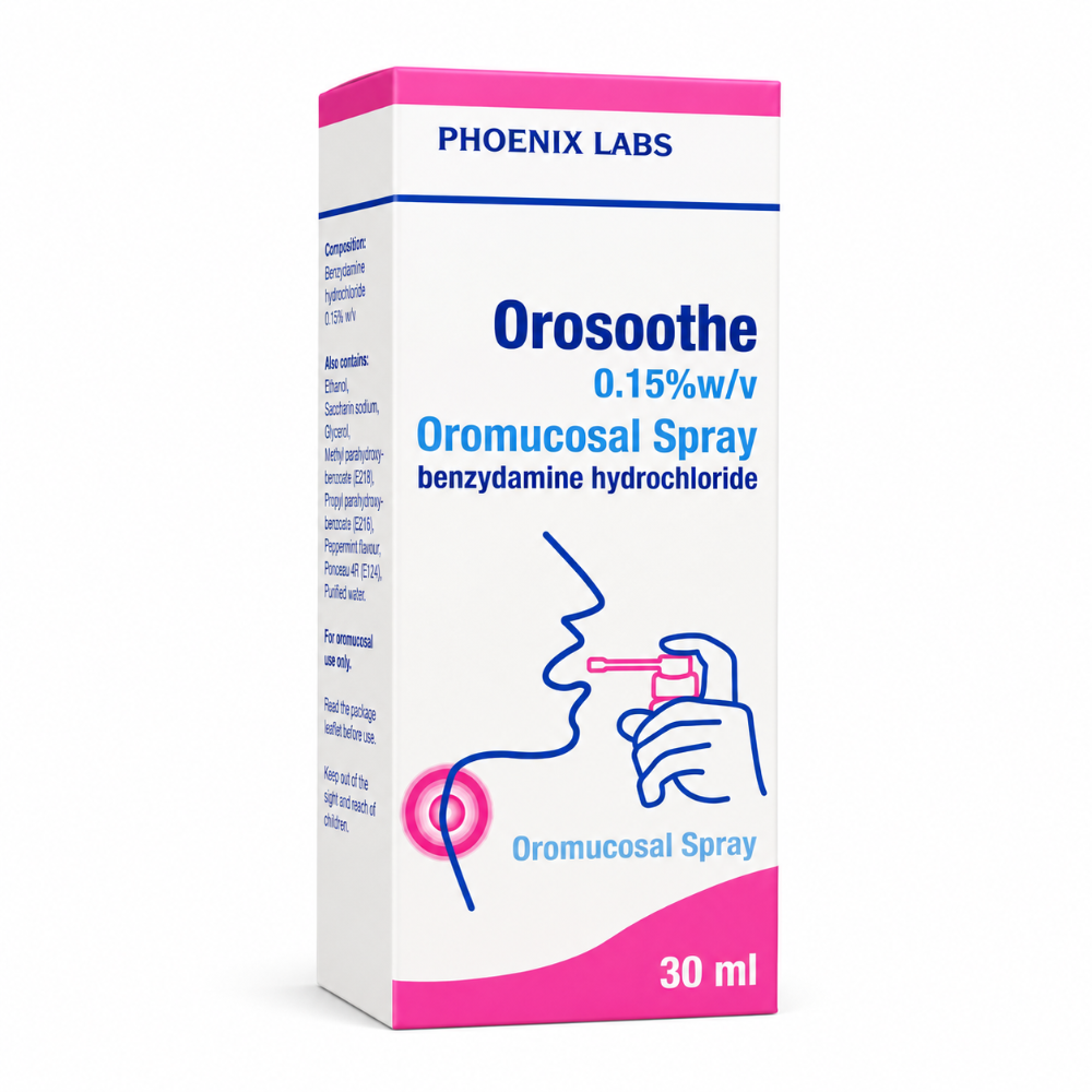 Orosoothe Benzydamine Sore Throat Spray - 30ml