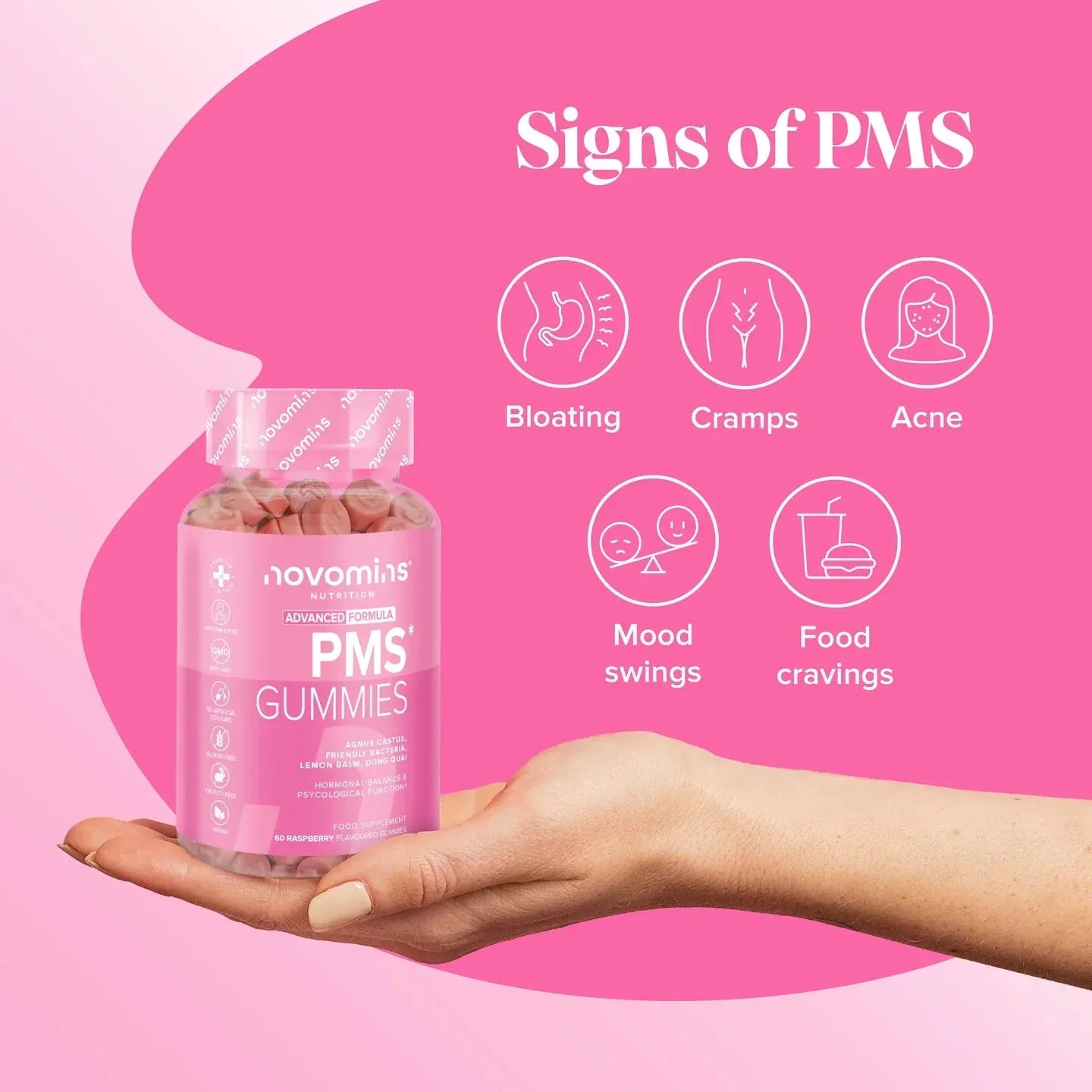 Novomins PMS Gummies - 60 Pack