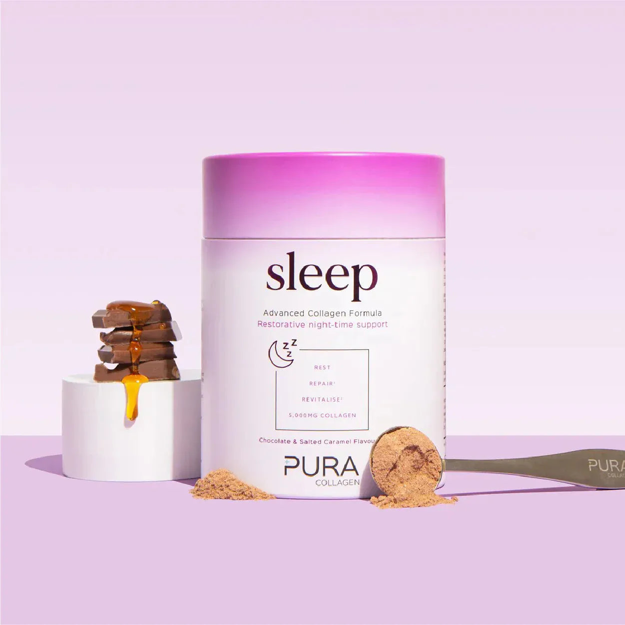 Pura Collagen  Sleep 404G (V5) - Chocolate and Salted Caramel