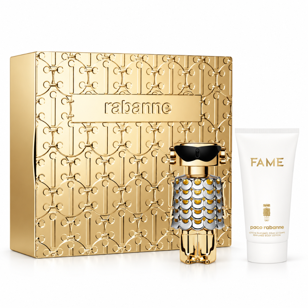 Paco Rabanne Fame 50ml 2 Piece Gift Set - 50ml Eau de Parfum Spray, 75ml Body Lotion