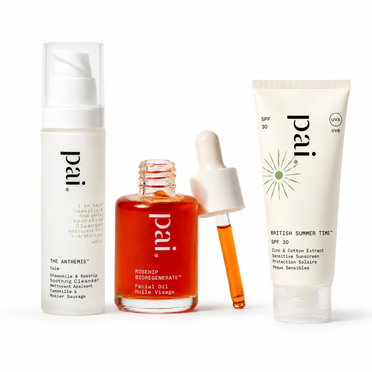 Pai Anthemis, Rosehip & SPF 30 Skincare Bundle