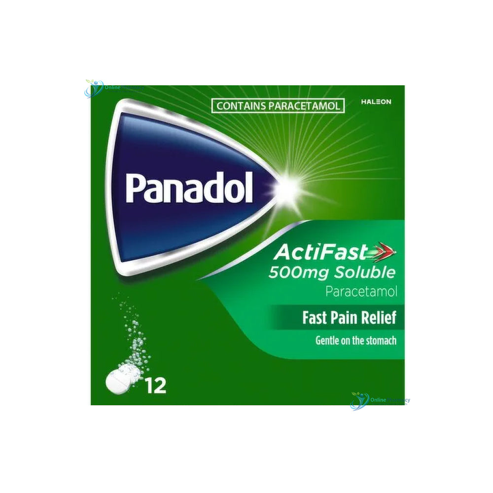 Panadol Actifast 500mg Soluble Tablets - 12 Pack