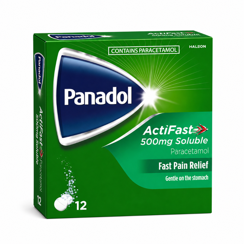 Panadol Actifast 500mg Soluble Tablets - 12 Pack