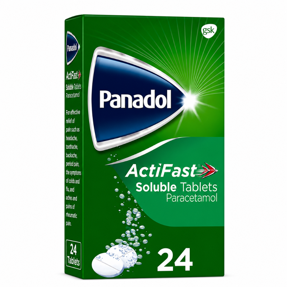 Panadol Actifast 500mg Soluble Tablets - 24 Pack