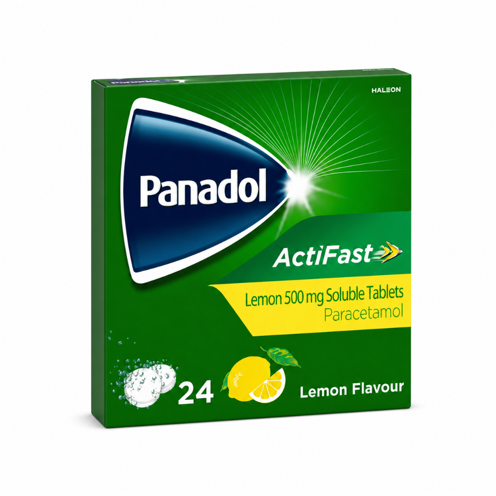 Panadol Actifast Lemon 500mg Soluble Tablets - 24 Pack