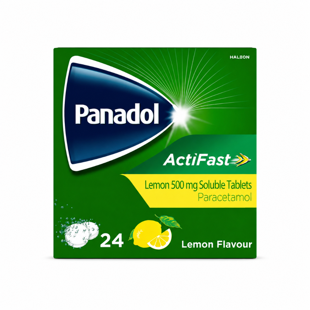 Panadol Actifast Lemon 500mg Soluble Tablets - 24 Pack