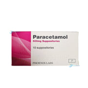 Paracetamol 500mg Suppositories Phoenix - 10 Pack