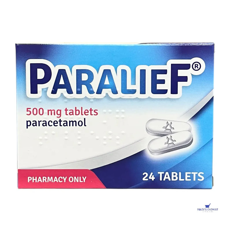 Paralief Paracetamol 500mg Easy To Swallow Tablets - 24 Pack