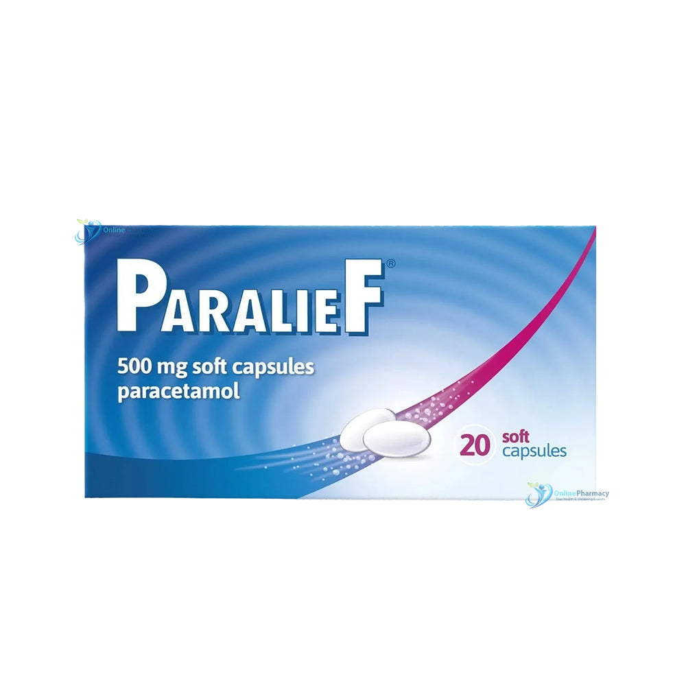 Paralief Paracetamol 500mg Soft Capsules - 20 Capsules