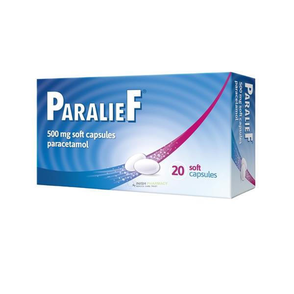 Paralief Paracetamol 500mg Soft Capsules - 20 Capsules