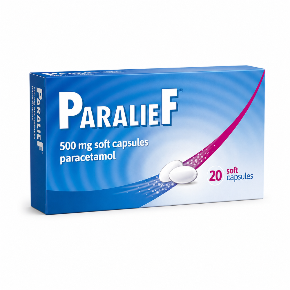 Paralief Paracetamol 500mg Soft Capsules 20 Capsules