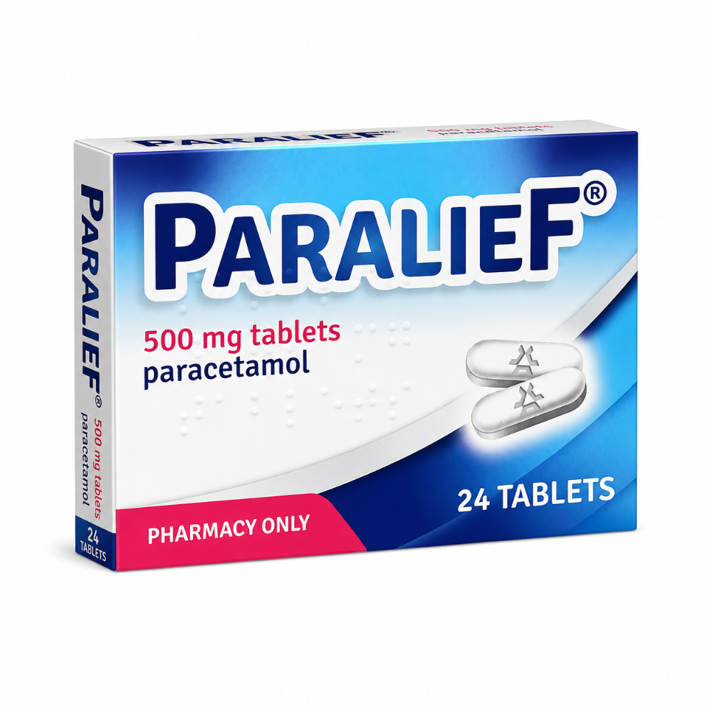 Paralief Paracetamol 500mg Easy To Swallow Tablets - 24 Pack