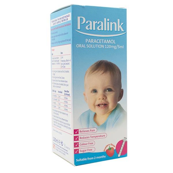 Paralink Paracetamol 120mg/5ml Solution - 100ml