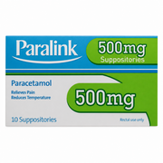 Paralink Paracetamol Suppositories 500mg - 10 Pack