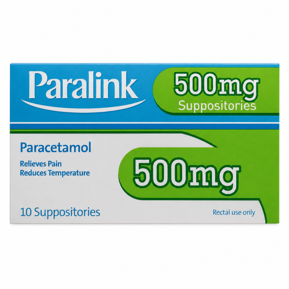Paralink Paracetamol Suppositories 500mg - 10 Pack