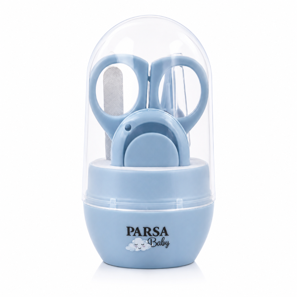 Parsa Baby Nail Care Set Blue - 4 Pieces