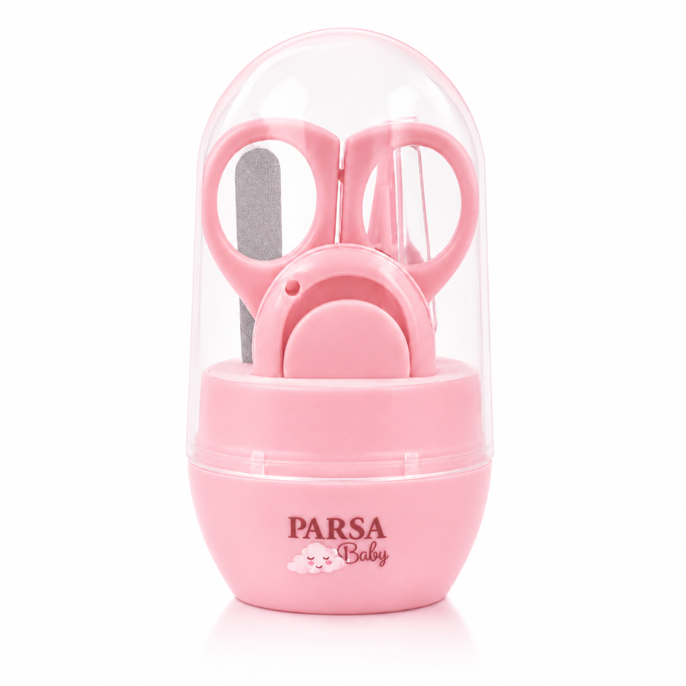 Parsa Baby Nail Care Set Pink - 4 Pieces