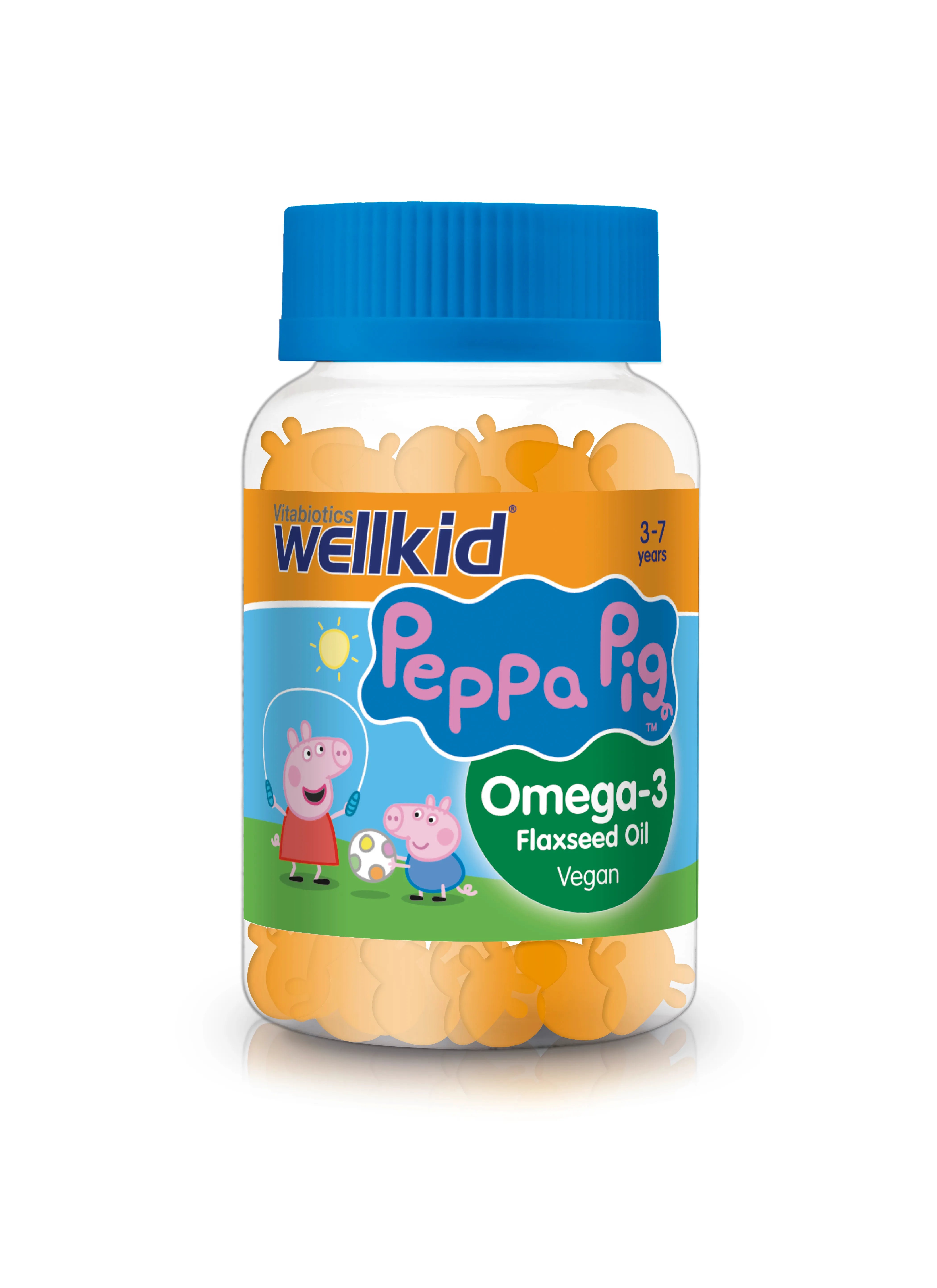 Vitabiotics Wellkid Peppa Pig Omega 3 Orange Flavour 30 Jellies