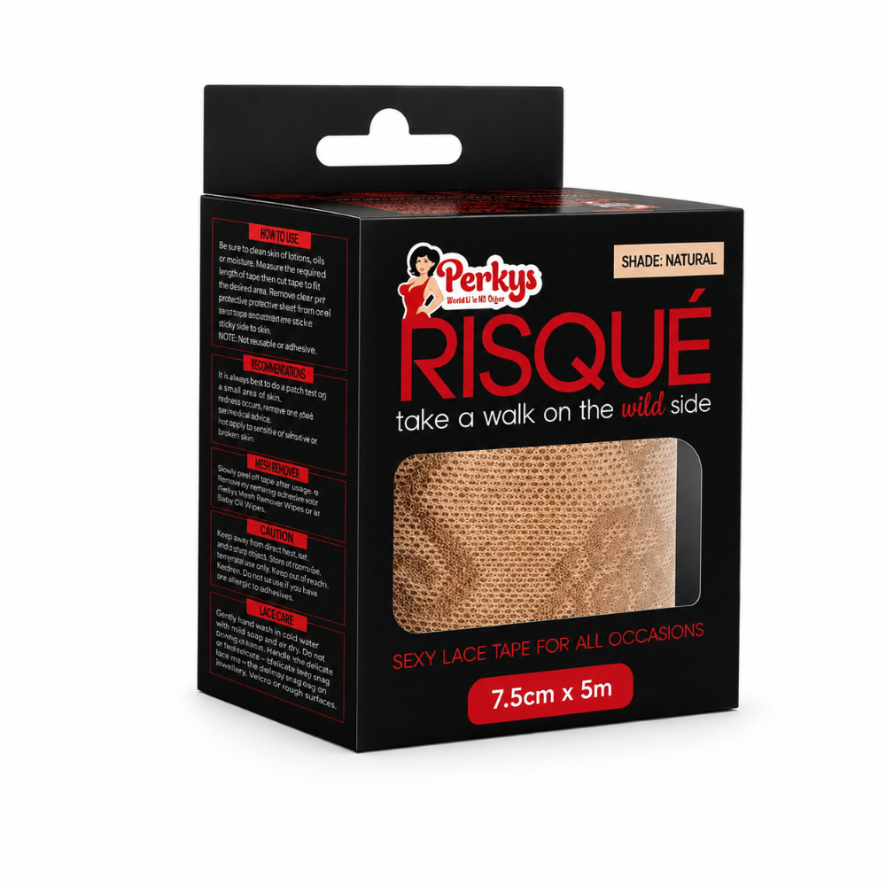 Perkys Risque Lace Body Tape Large Natural - 7.5cm x 5m