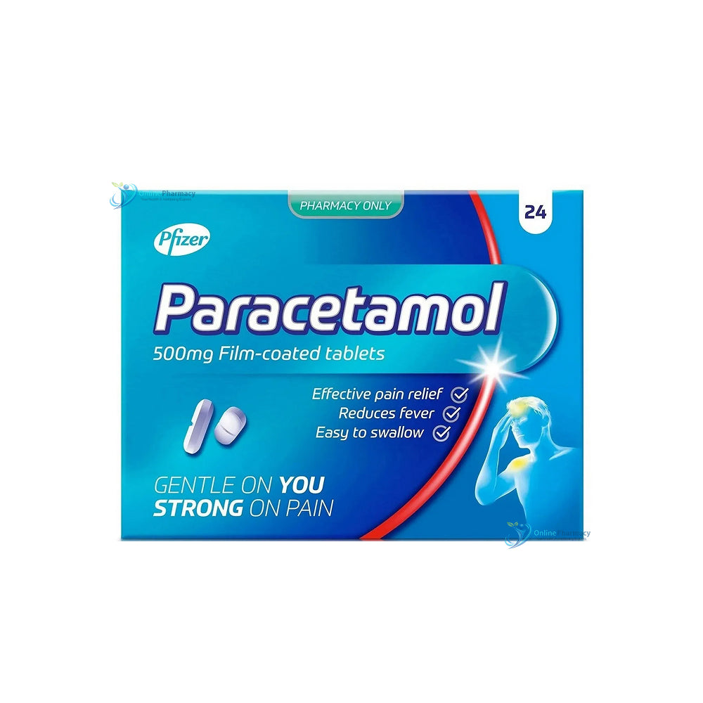 Pfizer Paracetamol 500mg Film Coated Tablets 24 Pack