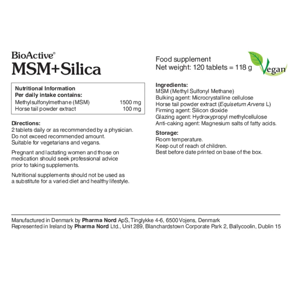 Pharma Nord BioActive MSM+Silica - 120 Pack