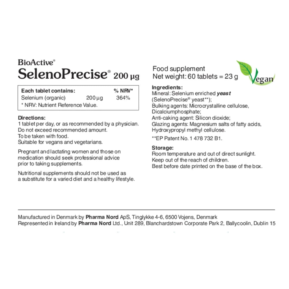 Pharma Nord BioActive SelenoPrecise 200ug - 60 Pack