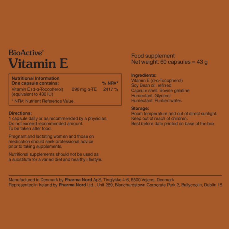 Pharma Nord BioActive Vitamin E - 60 Pack