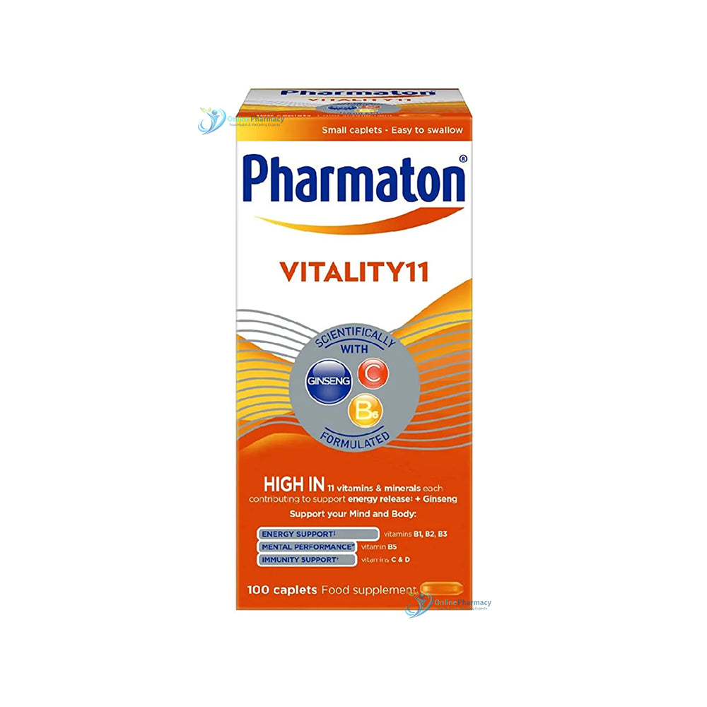 Pharmaton Vitality 11 Multivitamins - 100 Caplets
