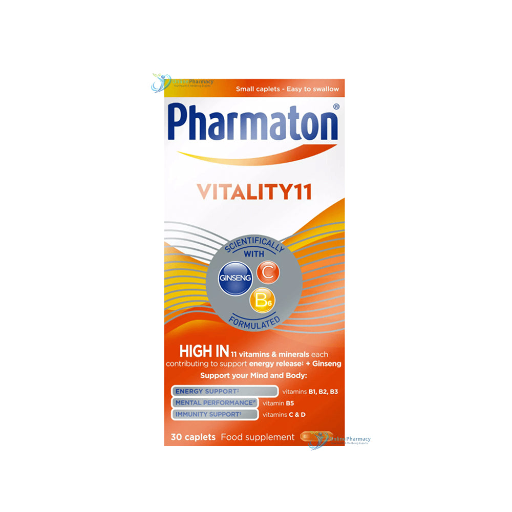 Pharmaton Vitality 11 Multivitamins - 30 Caplets