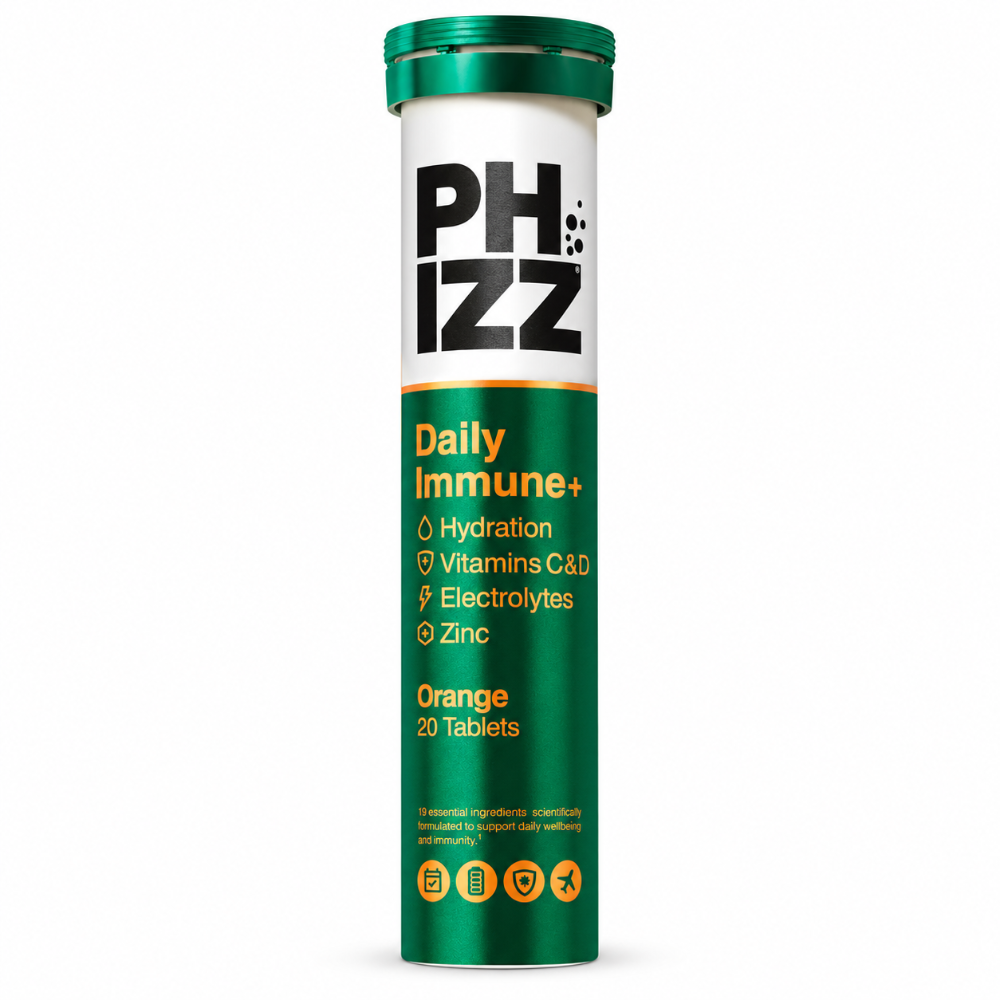 Phizz Daily Immune+ Orange Effervescent - 20 Tablets