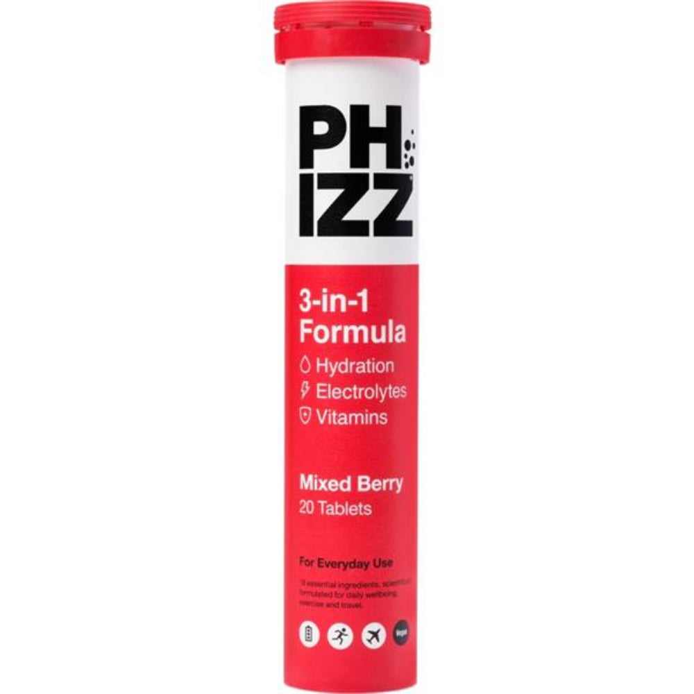 Phizz Mixed Berry 3In1 Effervescent - 20 Tablets