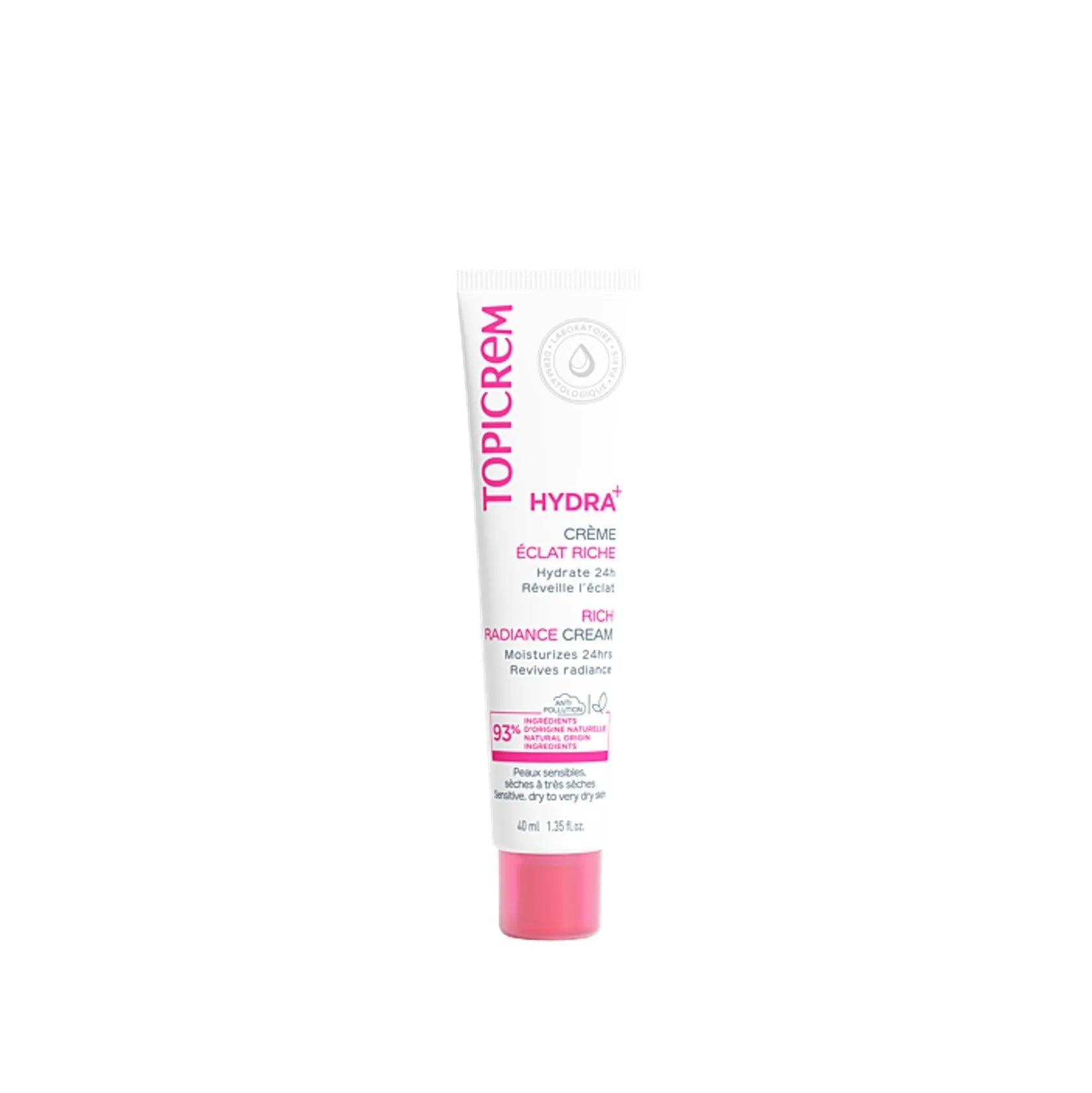 Topicrem Hydra+ Rich Moisturizing Radaince Cream 40ML