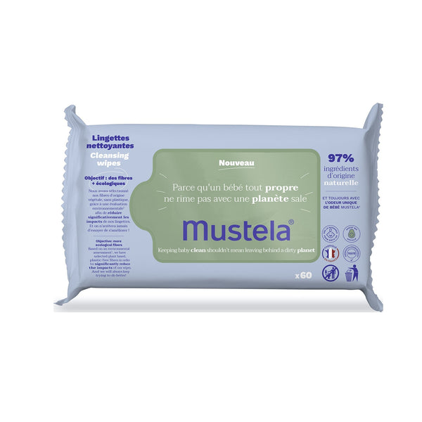 Mustela Eco-Friendly Cleansing Wipes 60 Pack