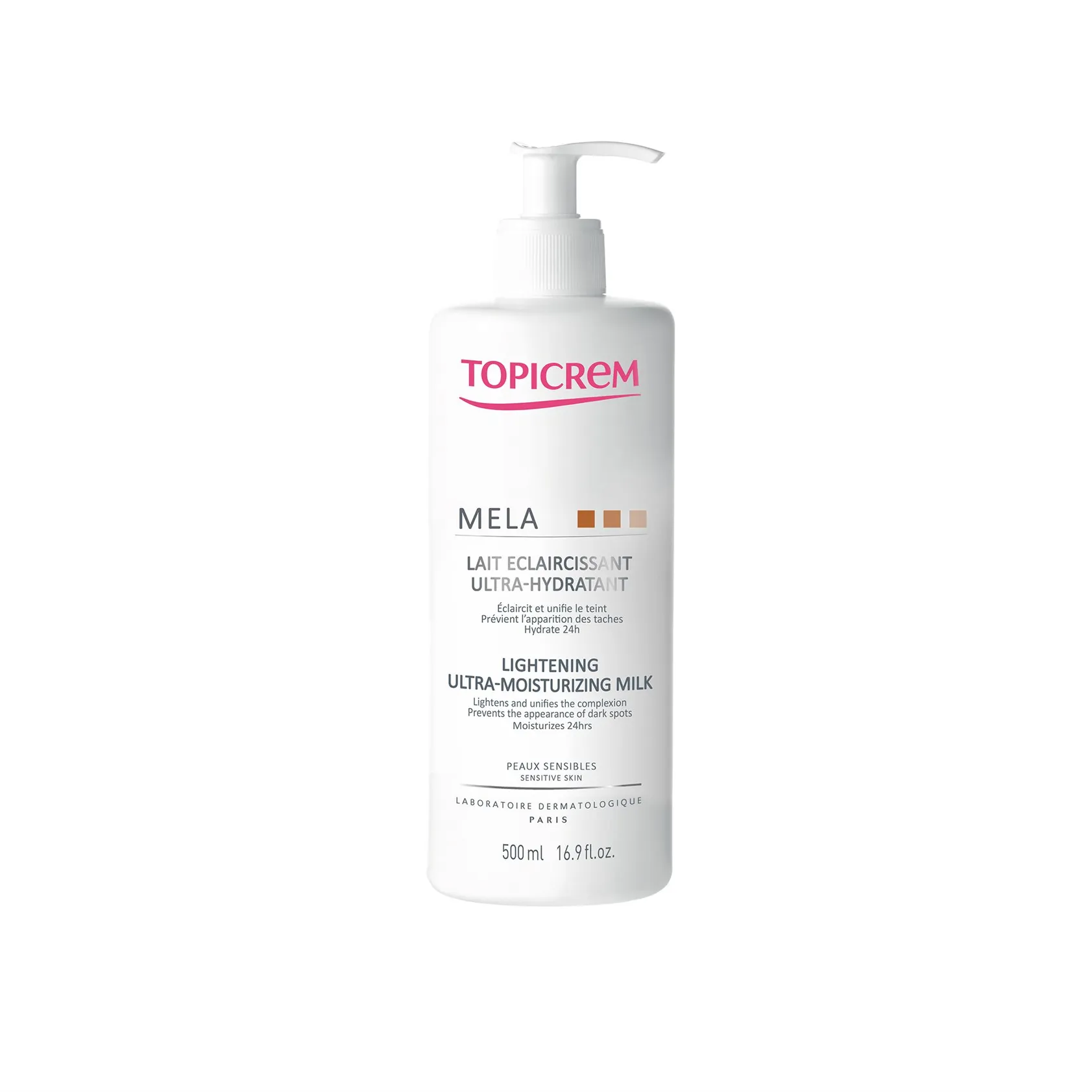 Topicrem MELA Lightening Ultra-Moisturizing Milk 500ml