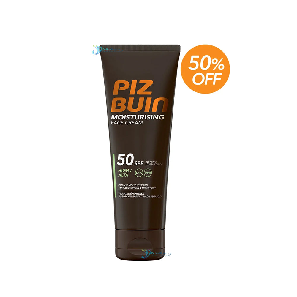 Piz Buin Moisturising Face Cream SPF50 - 50ml