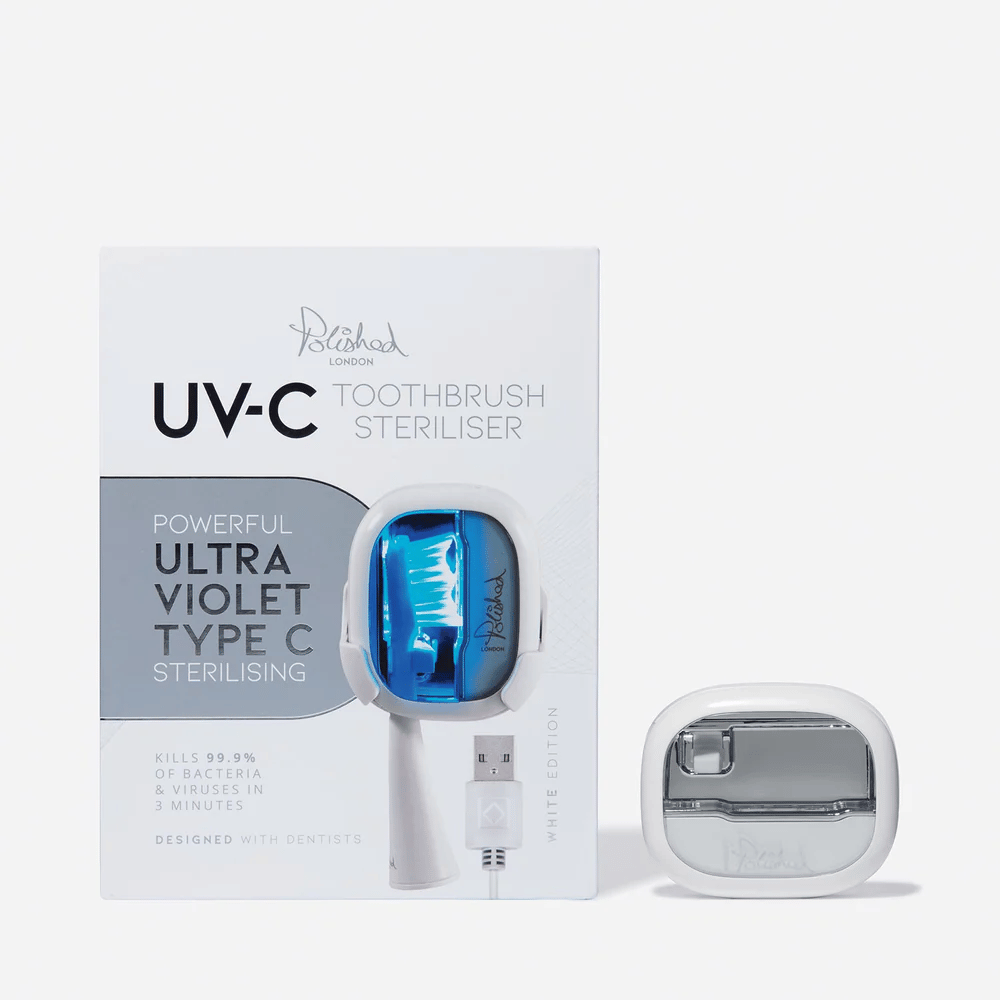 Polished London White UV-C Toothbrush Steriliser