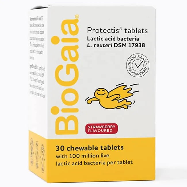 BioGaia ProTectis Strawberry Tablets - 30 Pack