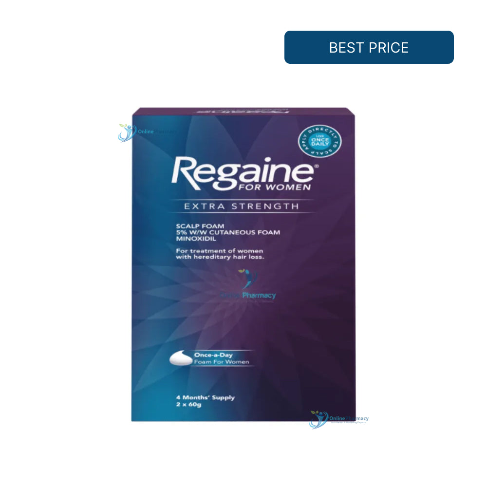 Regaine 5% Foam For Women - 2 x 60g (4 Month Supply)