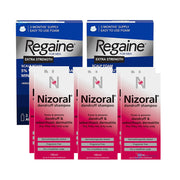 Regaine 5% Foam (6 Month Supply) & Nizoral Ketoconazole Shampoo - 100ml (6 Month Supply)