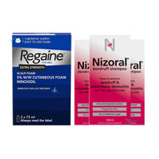 Regaine 5% Foam & Nizoral Shampoo (3 Months Supply)