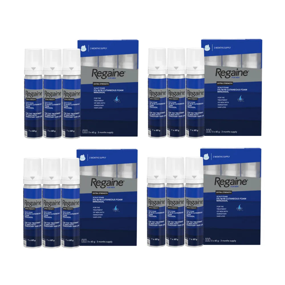 Regaine (minoxidil) 5% Foam For Men - 12 Month Supply