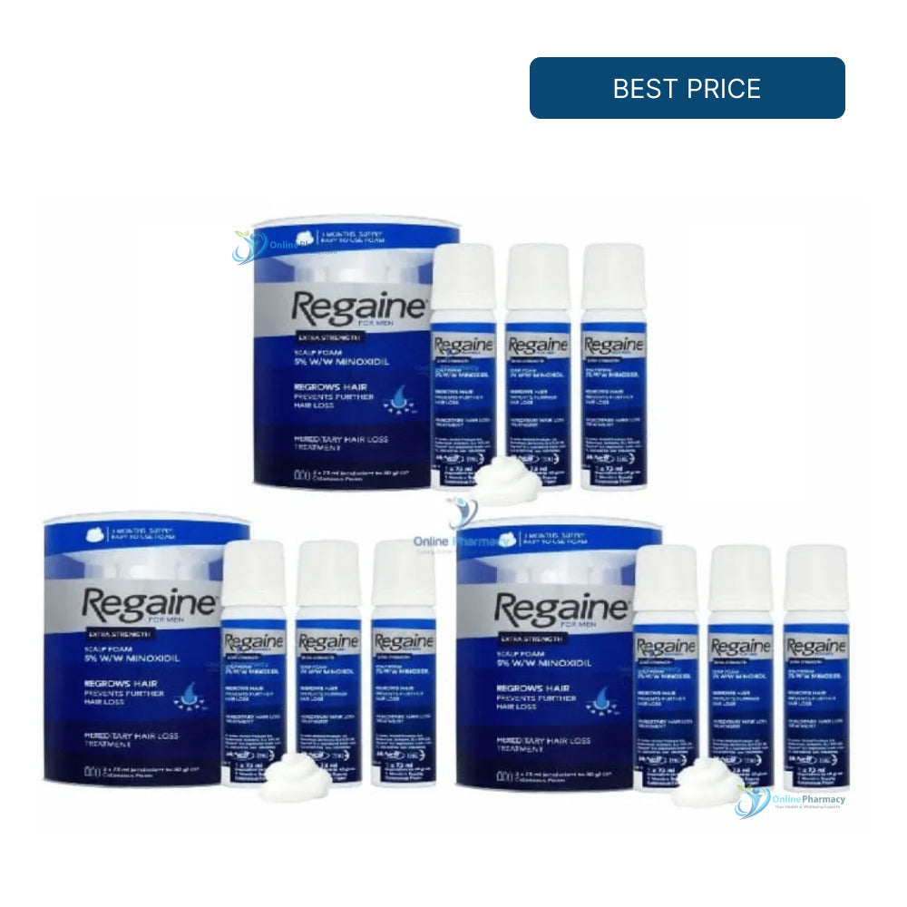 Regaine (minoxidil) 5% Foam For Men - 9 Month Supply