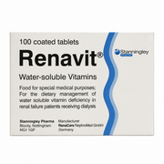 Renavit Water Soluble Vitamin Tablets for Dialysis - 100 Pack