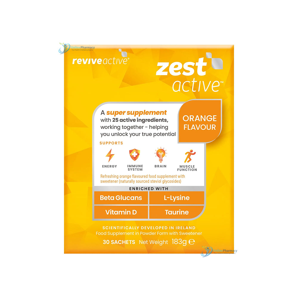 Revive Active Zest Active Food Supplement - 30 Sachets