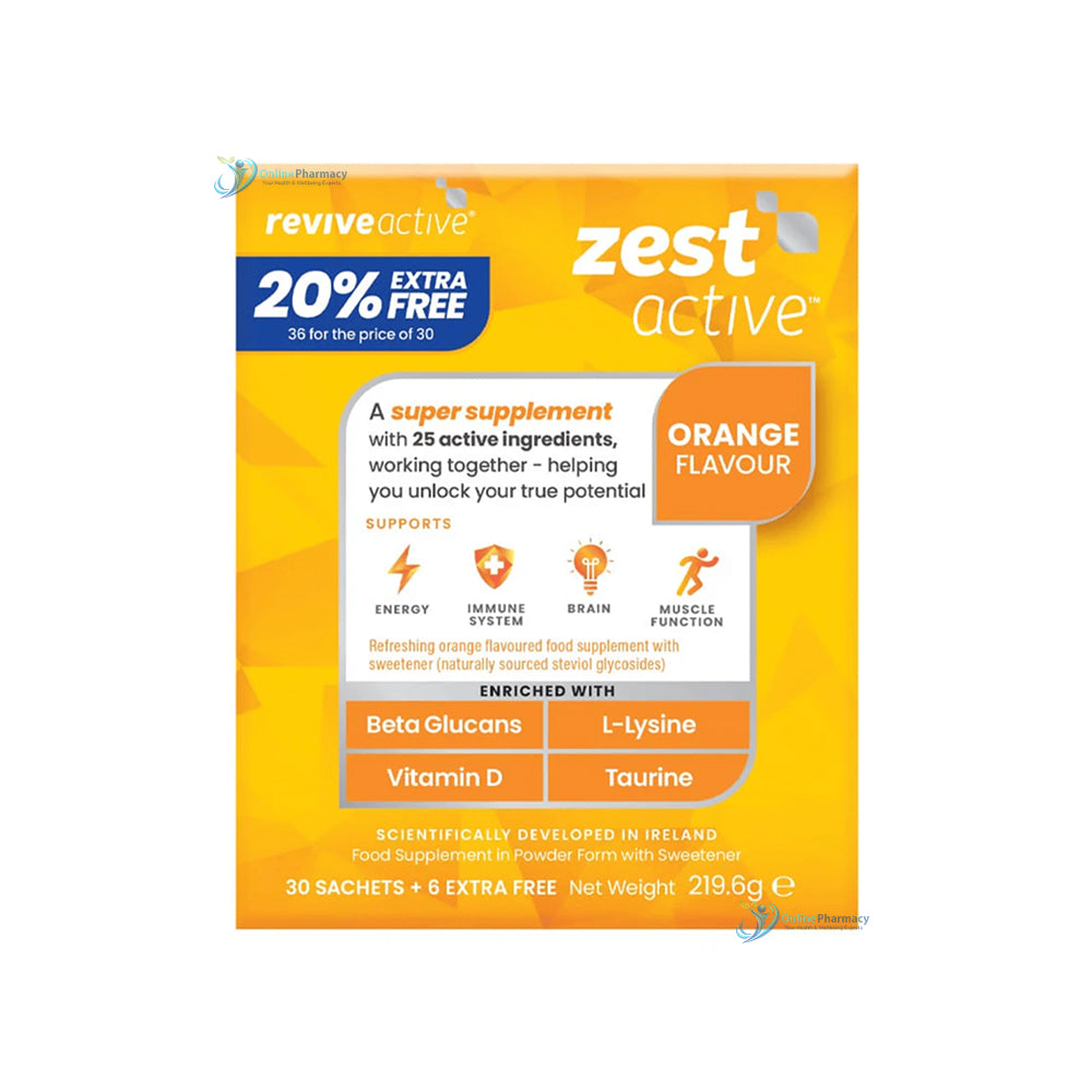 Revive Active Zest Active Food Supplement - 30 Sachets