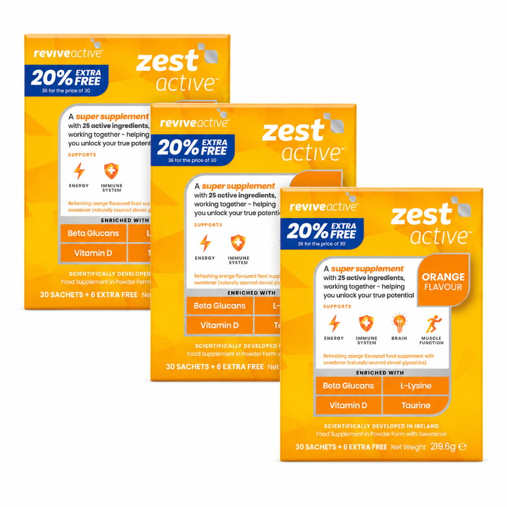 Revive Active Zest Active Food Supplement - 3 Months Supply (90 Sachets)