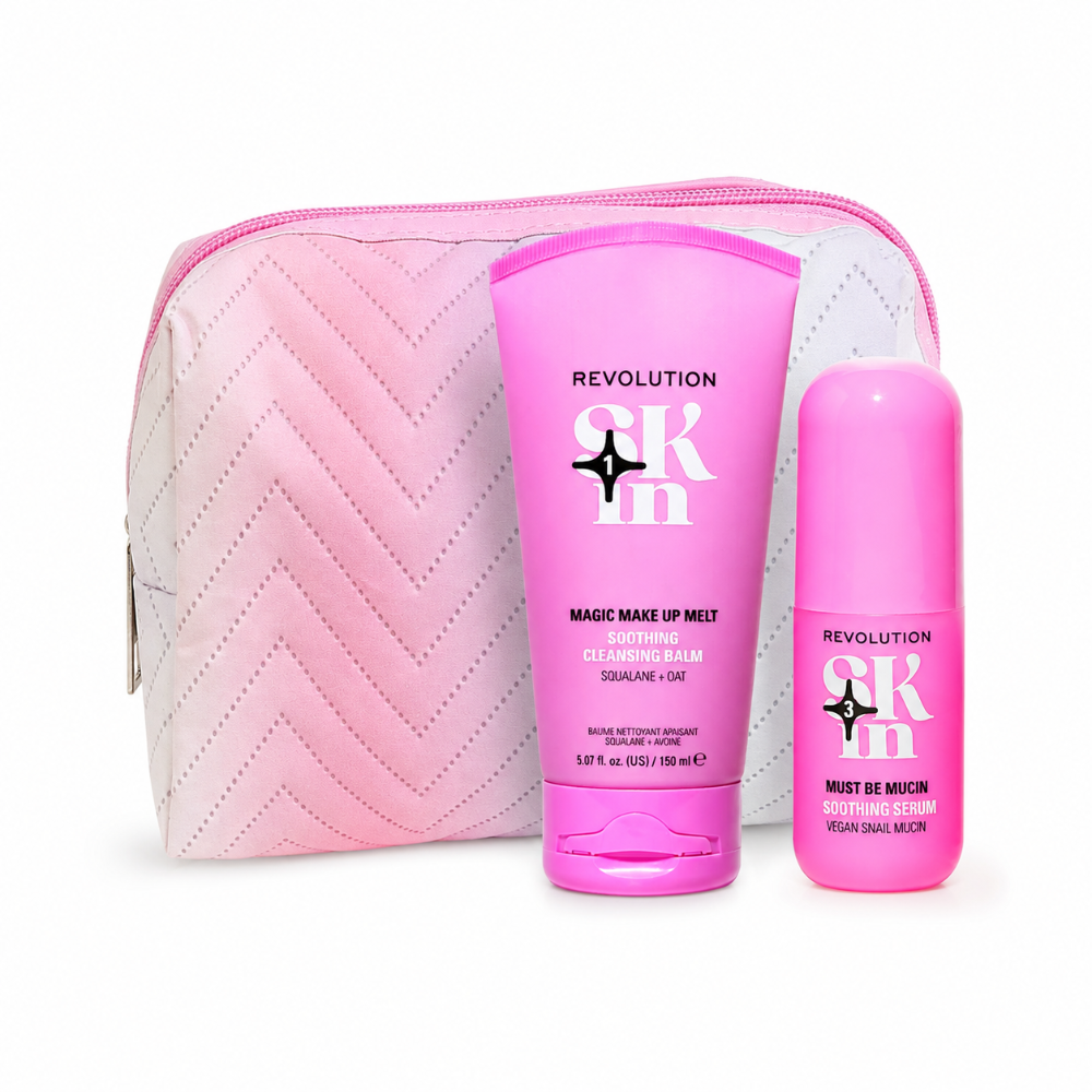 Revolution Soothing Skincare & Cosmetic Bag Bundle