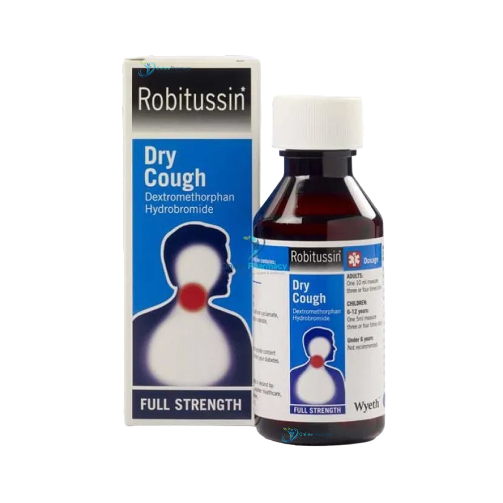 Robitussin Dry Cough 7.5mg/5ml Dextromethorpan Oral Solution - 100ml