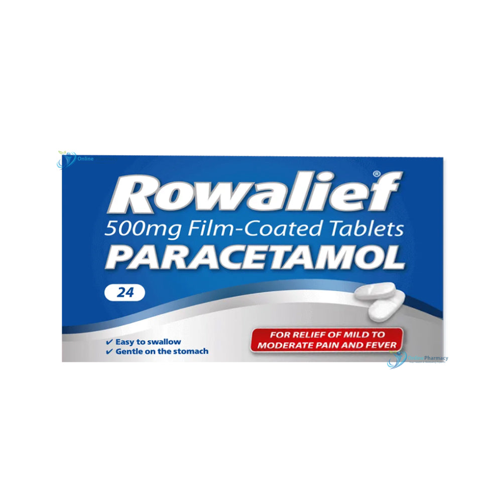 Rowalief Paracetamol 500mg Film Coated Tablets - 24 Pack